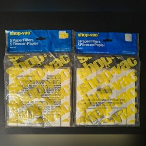 Lot of 9 Unused Shop-Vac Paper Filters 901-01 Genuine